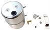 ALUMINUM VACUUM SYSTEM RESERVOIR TANK W/HARDWARD - CLEAR ANODIZED - image 1