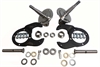 1928-48 FORD SPINDLE KIT W/KING PINS - CHROME FINISH - image 1