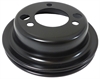 BLACK SB/BB CHEVY V8 SINGLE GROOVE ADD-ON CRANKSHAFT PULLEY - LWP LOWER - image 1