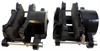 GM SINGLE PISTON ALUMINUM CALIPER - BLACK PAINTED - image 1
