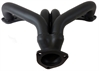 BLACK CERAMIC SBC 1955-UP STREET HUGGER HEADERS - PAIR - image 1
