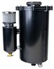 22025 Dry Sump Tank with Breather Tank [2-Piece, 15 in. Tall, 7 in. Diameter, Black Powder-Coated Finish] - image 2