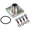 -10AN Male Scavenger Fitting for Dry Sump 4-Bolt Square Base Flange - image 1