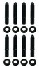 Stud Kit [Valve Cover, Pontiac, Bullet Nose Studs, 12 Pt Flange, 5/16 Studs]
