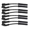 Ultra 350 8mm Spark Plug Wire Set with Multi-Angle Boots for GM LS Corvette, Camaro and Firebird [Black] - image 1