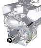 Early Delco-style Alternator Mount Kit for Electric Water Pump Small Block Chevy - image 2