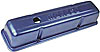 Tall Aluminum Valve Covers SB-Chevy Blue Anodized Finish - image 1
