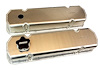 68477 Fabricated Aluminum Valve Covers Fits Pontiac 301-455 Cylinder Heads - image 1
