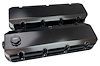 68502 Fabricated Aluminum Valve Covers for Brodix SR20, Dart Pro1 w/-12AN Breather and Oil Fill [Black Anodized] - image 1