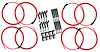 73752 Universal Ultra 40 Ignition Wire Set for GM LS/LT Engines [8.5 mm, Red, 90-Degree, 135-Degree, and Straight Plug Boots] - image 1