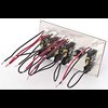 4" x 7-3/4" Fiber Design Switch Panel Red/Black with starter button - image 2