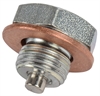 Oil Pan Drain plug Clear Zinc finish - image 1