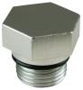 Oil Pan Drain Plug 3/4 in.-16 Thread, 1 in. Hex Head - Clear Anodized Finish - image 1