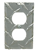 Electrical Outlet Cover Plate [Diamond Tread Aluminum] - image 1