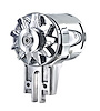 1949-53 Ford Flathead PowerGEN Strap Mount Alternator Chrome - image 1