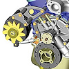 Polished Bracket SB Ford for GM Alts with Clockwise Pump (ft79-85 Mustang) - image 1