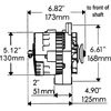 CS130 Straight Mount 6.61" Alternator 140 Amp - image 2