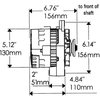 CS130 Straight Mount 6.14" Side Post Alternator 140 Amp - image 2