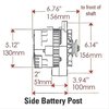 CS130 Straight Mount 6.14" Side Post Alternator 140 Amp - image 3