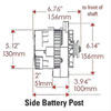 CS130 Straight Mount 6.14" Side Post Alternator 140 Amp - image 2