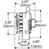 3G Large Frame Straight Long Mount 8.11" Alternator 200 Amp - image 2