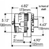 CS130 Offset Left Mount 4.63" Rear Post Alternator 140 Amp - image 4