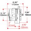 CS130 Straight Mount 7.24" Alternator 140 Amp - image 2