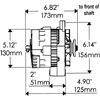 XS Volt CS130 Straight Mount 6.14" Alternator 140 Amp - image 2