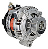 GM 12si-Style Alternator Polished 3-Wire, Serpentine Pulley - image 1