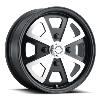 MW-730M Schnell Wheel, Size: 15" x 5.50", Bolt Pattern: 4 x 130 mm [Finish: Black and Machined]