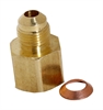 Vacuum Pump Intake Fitting Adapter 1/2in Ffl X 3/8in Mfl - image 1