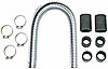 GFLEX Radiator Hose Kit 1-3/4" Dia. x 24" Long, Chrome - image 1