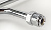 Chrome Fuel Line Kit Fits Holley carbs 3310, 4160, and square flange with primary metering block & secondary metering plate - image 3