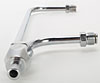 Chrome Fuel Line Kit Fits Holley carbs 3310, 4160, and square flange with primary metering block & secondary metering plate - image 4