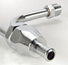 Chrome Fuel Line Kit Fits Holley carbs 4150, double pumpers, and square flange with primary & secondary metering blocks - image 3
