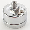 3/8" Chrome Fuel Line with Pressure Gauge for Holley 4150 Carburetors 9-5/16" Centers - image 3