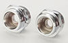 3/8" Chrome Fuel Line with Pressure Gauge for Holley 4150 Carburetors 9-5/16" Centers - image 4