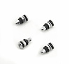 Tire Valve Stems and Caps - Chrome Straight Style Outer Mount - image 1