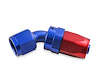 45-DEG HOSE END -8 RED/BL - image 1