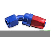 45-DEG HOSE END -12 RED/B - image 1