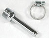 Chrome Barb to NPT Fitting Straight 3/8" NPT - image 1