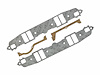 Performance Intake Manifold Gaskets for 1967-1972 Chrysler 318/340/360 LA Small Block - image 1