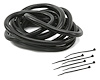 Convoluted Tubing with Tie Straps Black - image 1