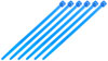 Convoluted Tubing with Tie Straps Blue - image 3