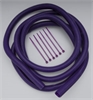 Convoluted Tubing W/ Tie Straps Purple - image 1