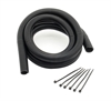 Convoluted Tubing with Tie Straps Black - image 1