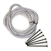 Convoluted Tubing with Tie Straps Chrome - image 1