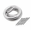 Convoluted Tubing with Tie Straps Chrome - image 1