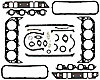 Overhaul Gasket Kit 1965-90 BB-Chevy 396-454 Gen IV, Rectangular Port - image 1