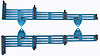 Wire Divider Brackets Anodized Blue - image 2